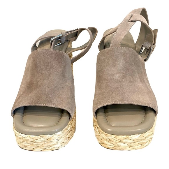 NWT — Marc Fisher Aliya Tan Espadrille Wedges, Summer or Office Casual Size 11 - Picture 4 of 11